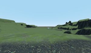 Terrain with a basic texture applied